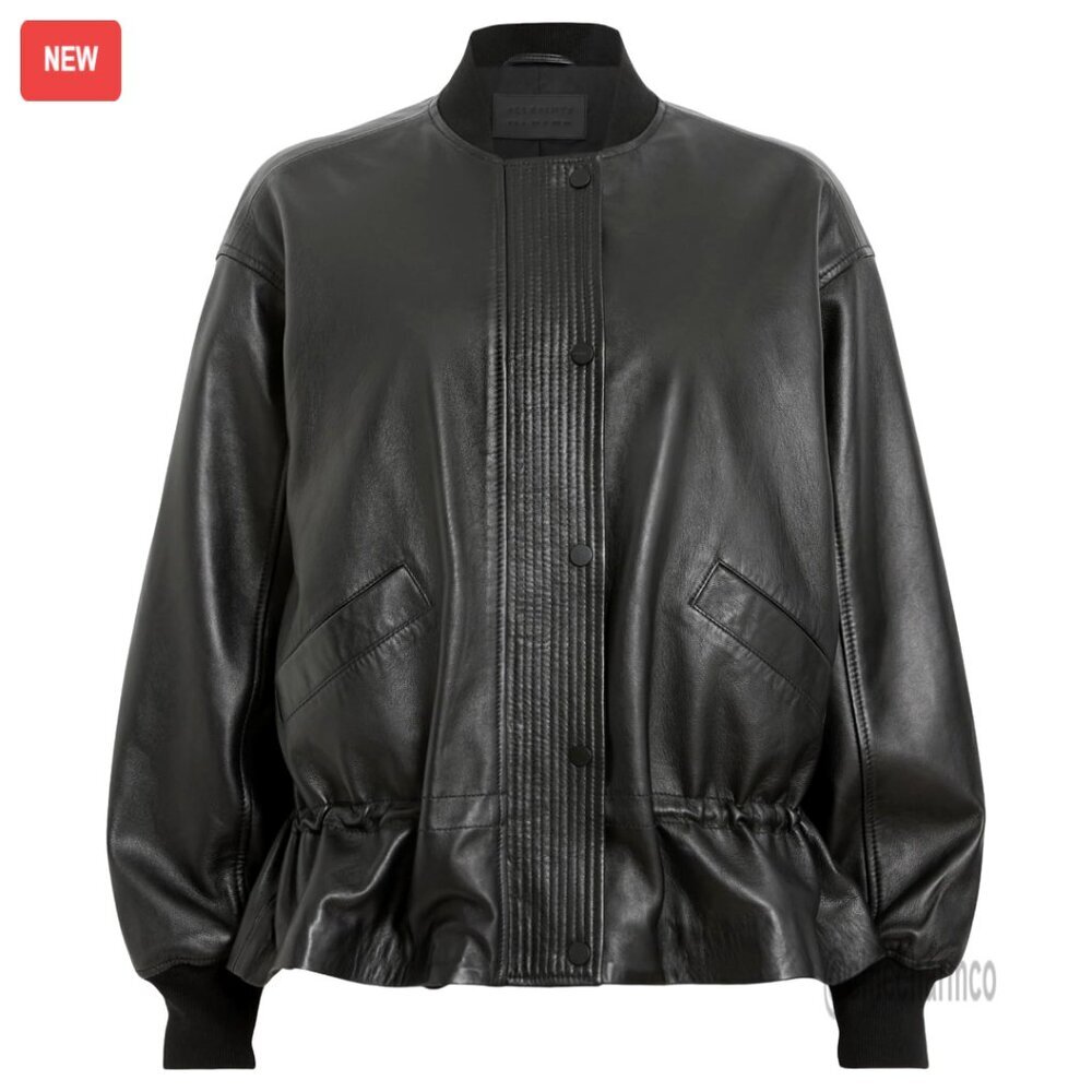 Leather Bomber Jacket